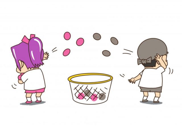 バックスロー玉入れ